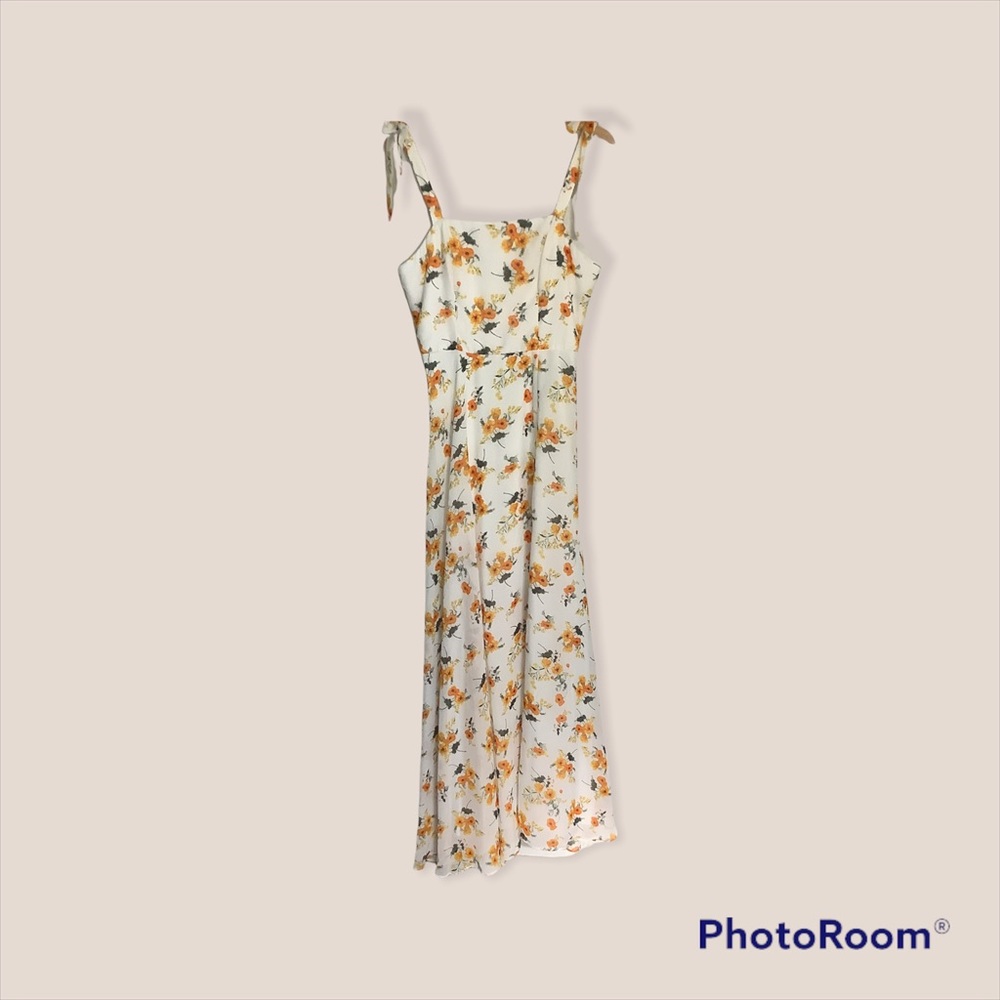 NWT Free People floral maxi dress L